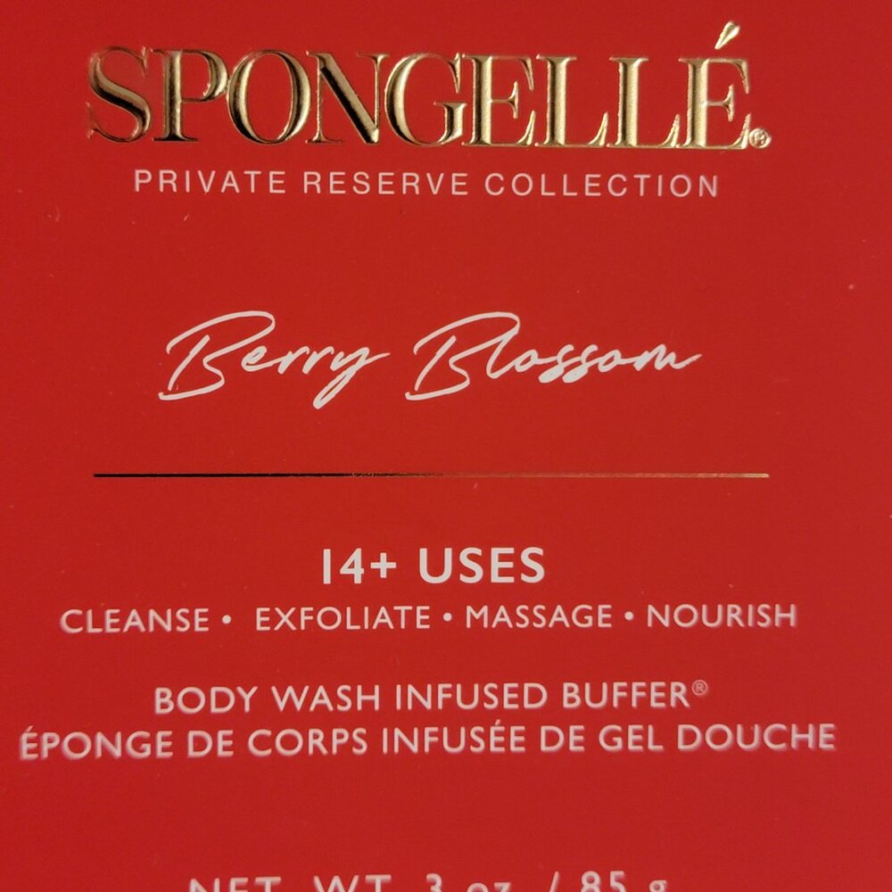 Spongelle Berry Blossom Body Wash Sponge 3 Oz - Picture 3 of 11